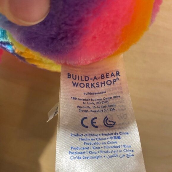 Build A Bear 17” Rainbow Plush Bear (LQ) - Picture 7 of 11